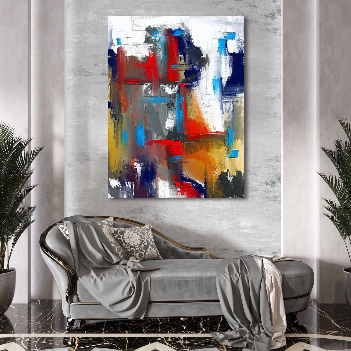 Schilderij Ice And Fire (Canvas)