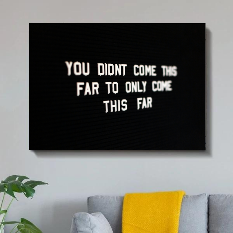 Schilderij Keep Going Print On (Canvas)