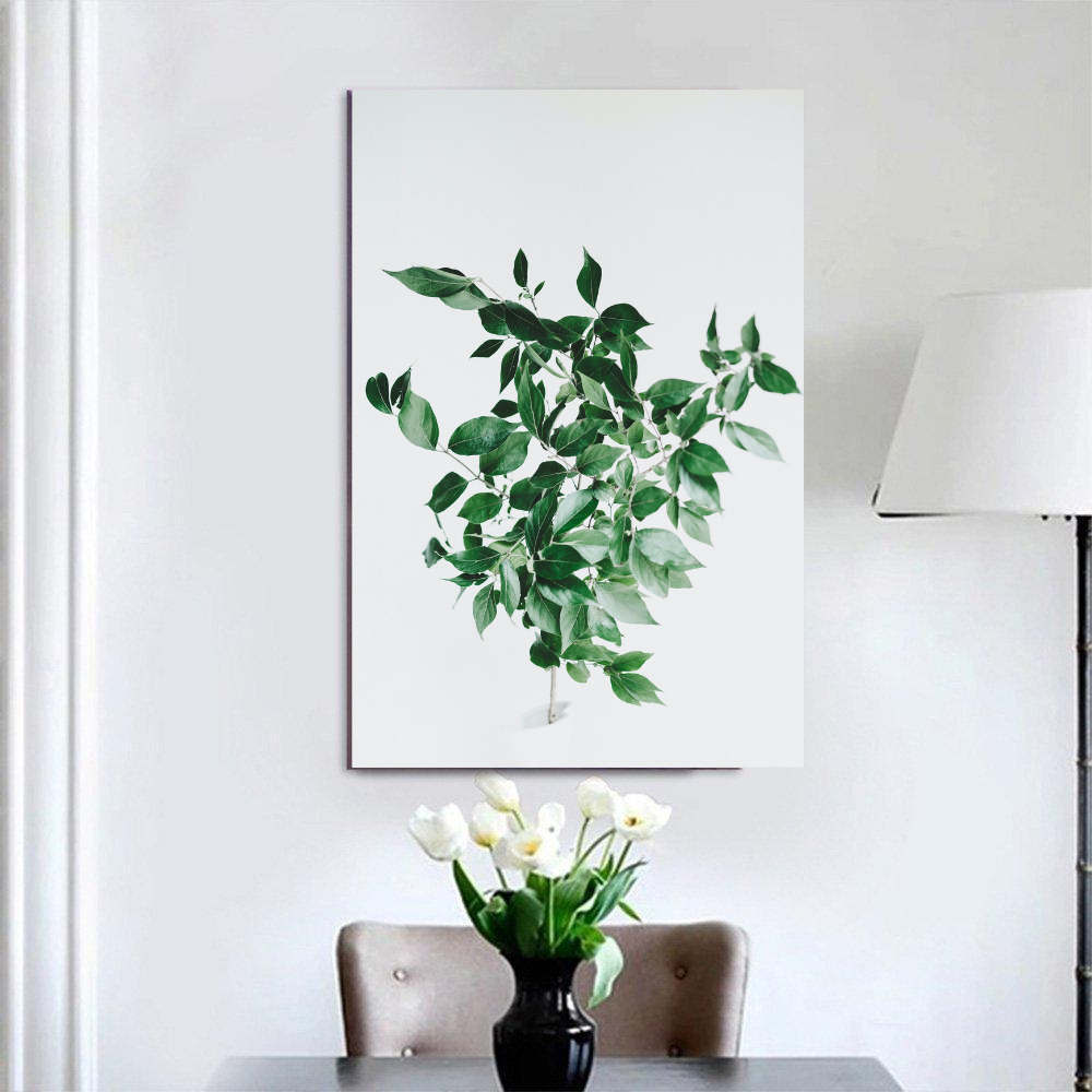 Schilderij Leaves Print On (Canvas)