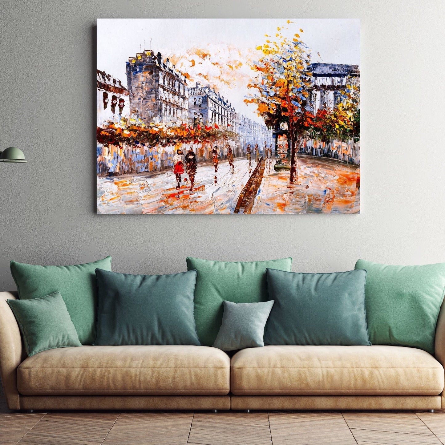 Schilderij A Walk In Autumn (Canvas)