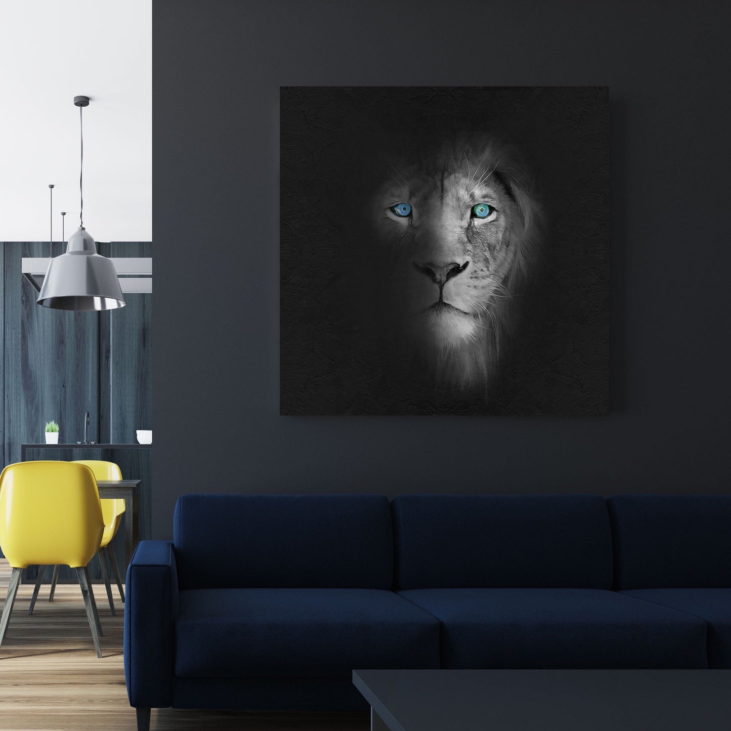 Schilderij The Lion (Canvas)