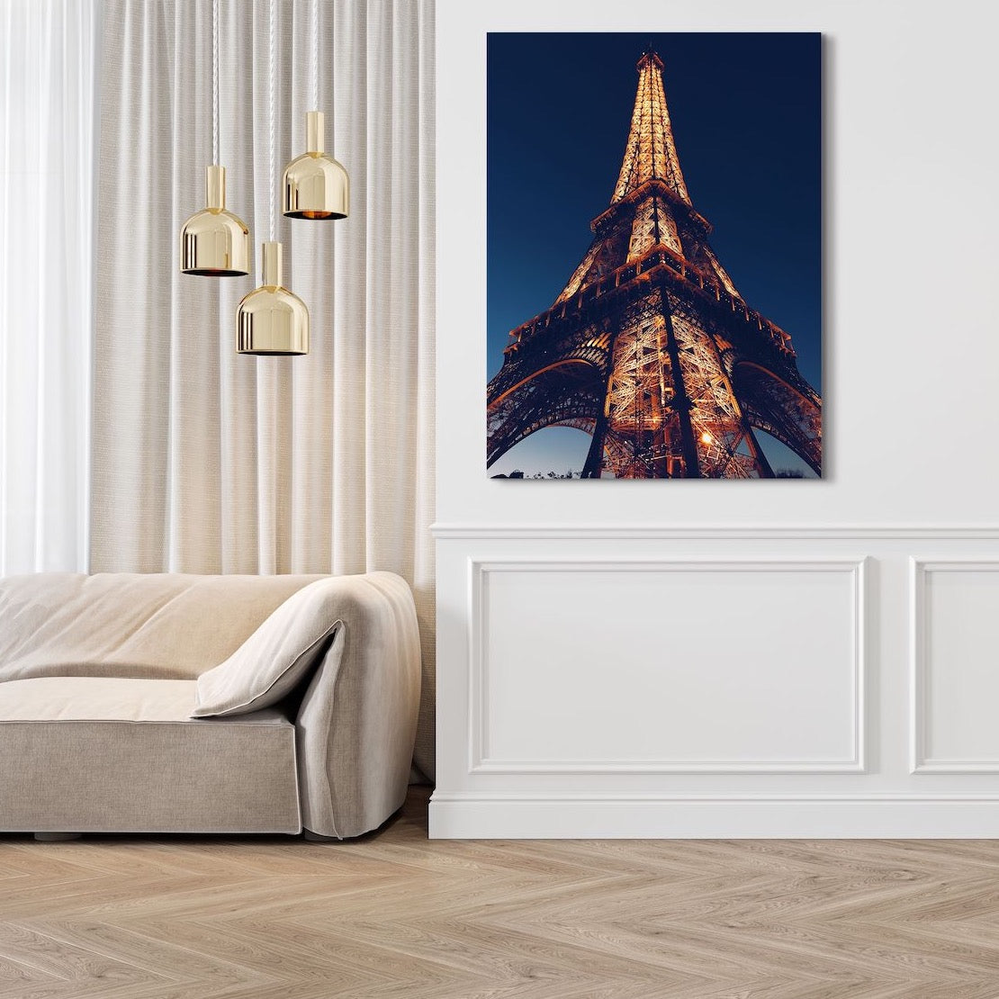 Schilderij Paris At Night (Canvas)