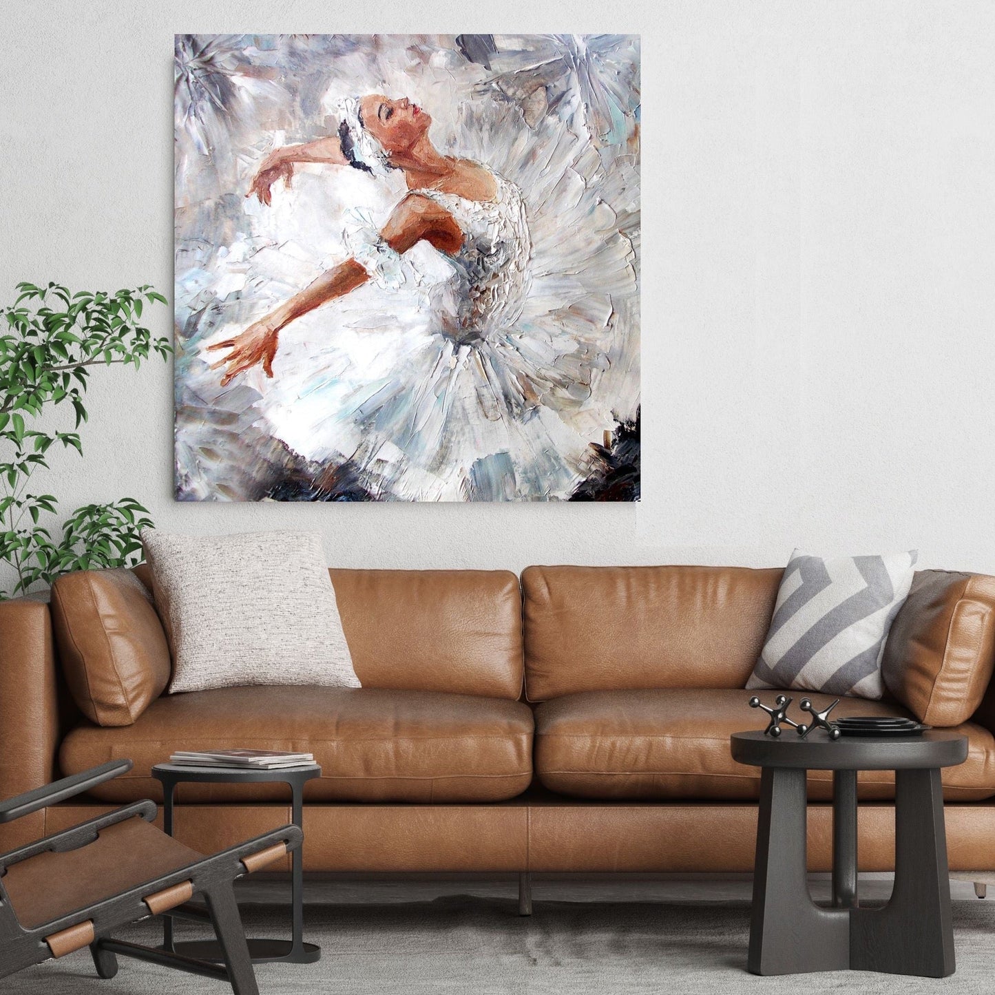 Schilderij Swan Lake (Canvas) (Canvas)