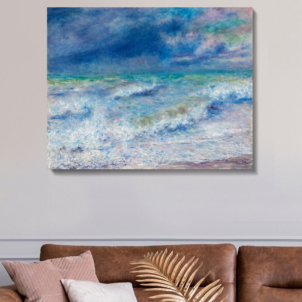 Schilderij The Big Blue Sea (Canvas)