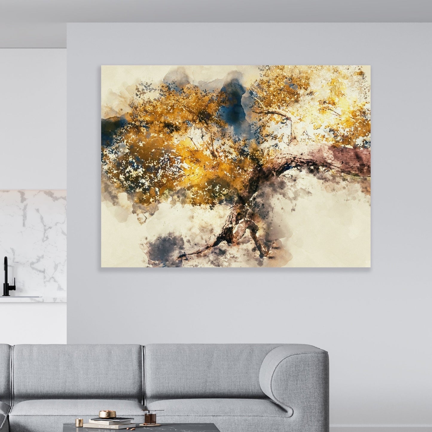 Schilderij Abstract Tree (Canvas)