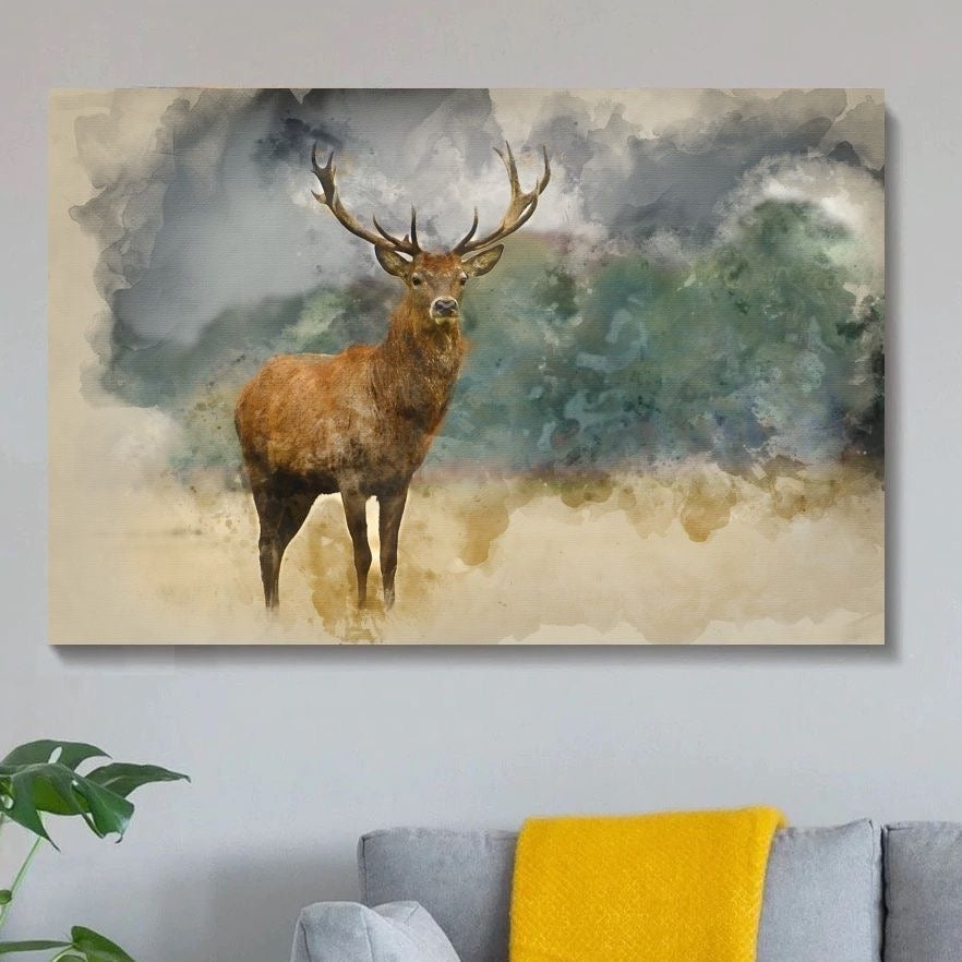 Schilderij The Stag (Canvas)