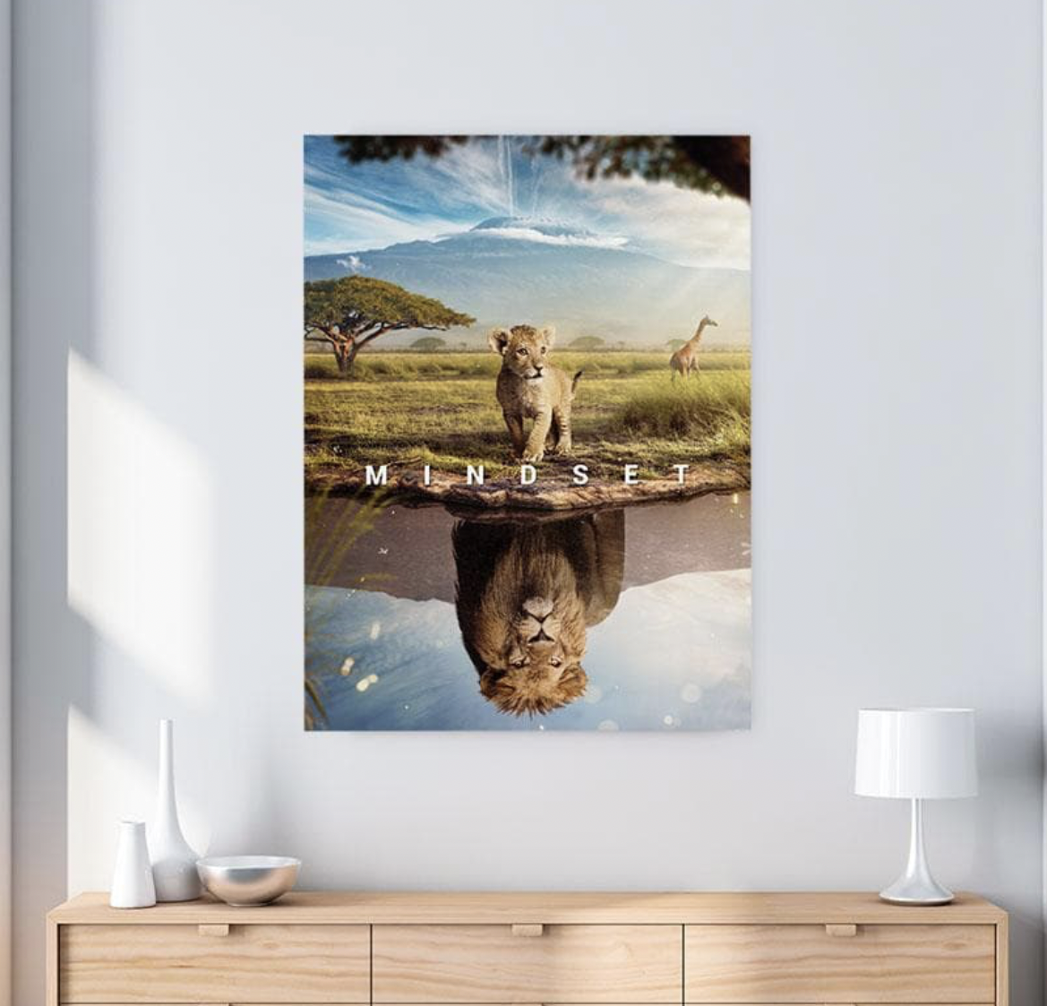 Schilderij Mindset is Everything (Canvas)