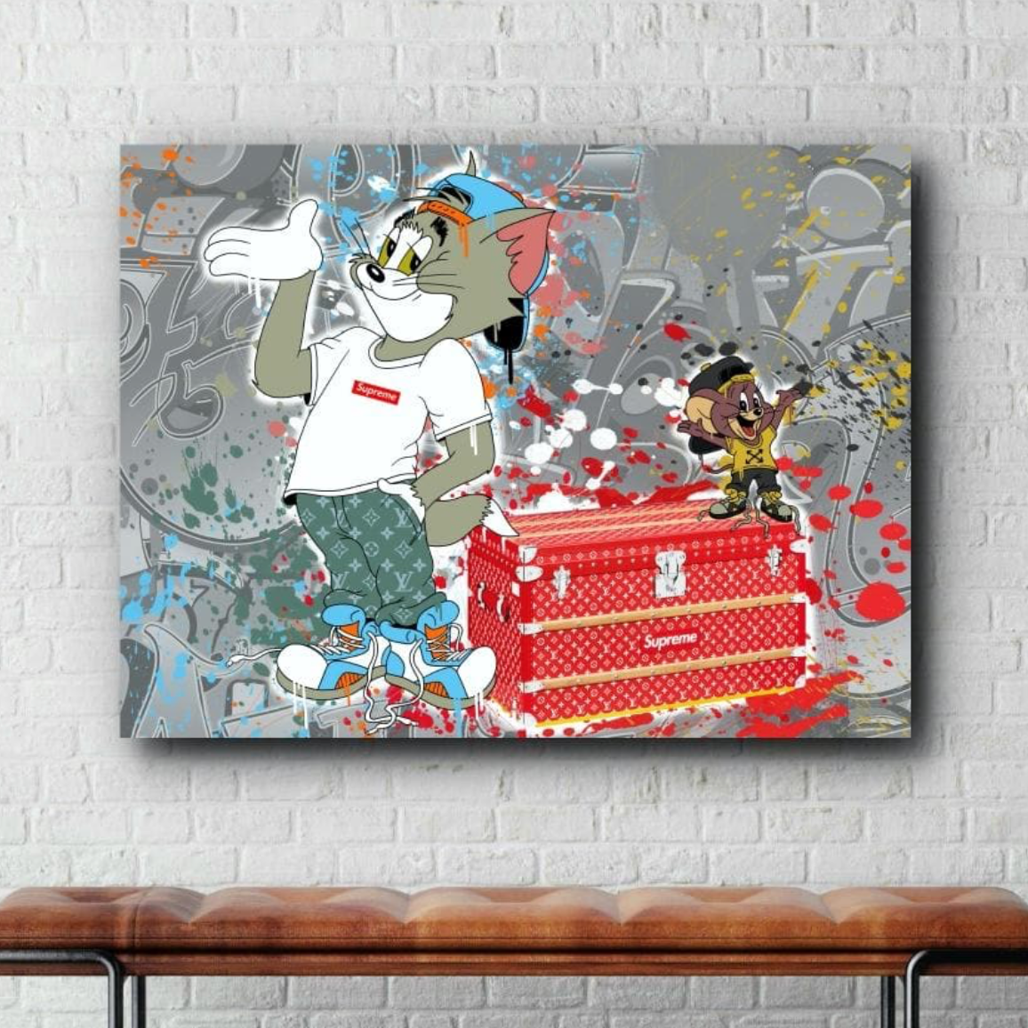 Schilderij Designer Tom & Jerry (Canvas)