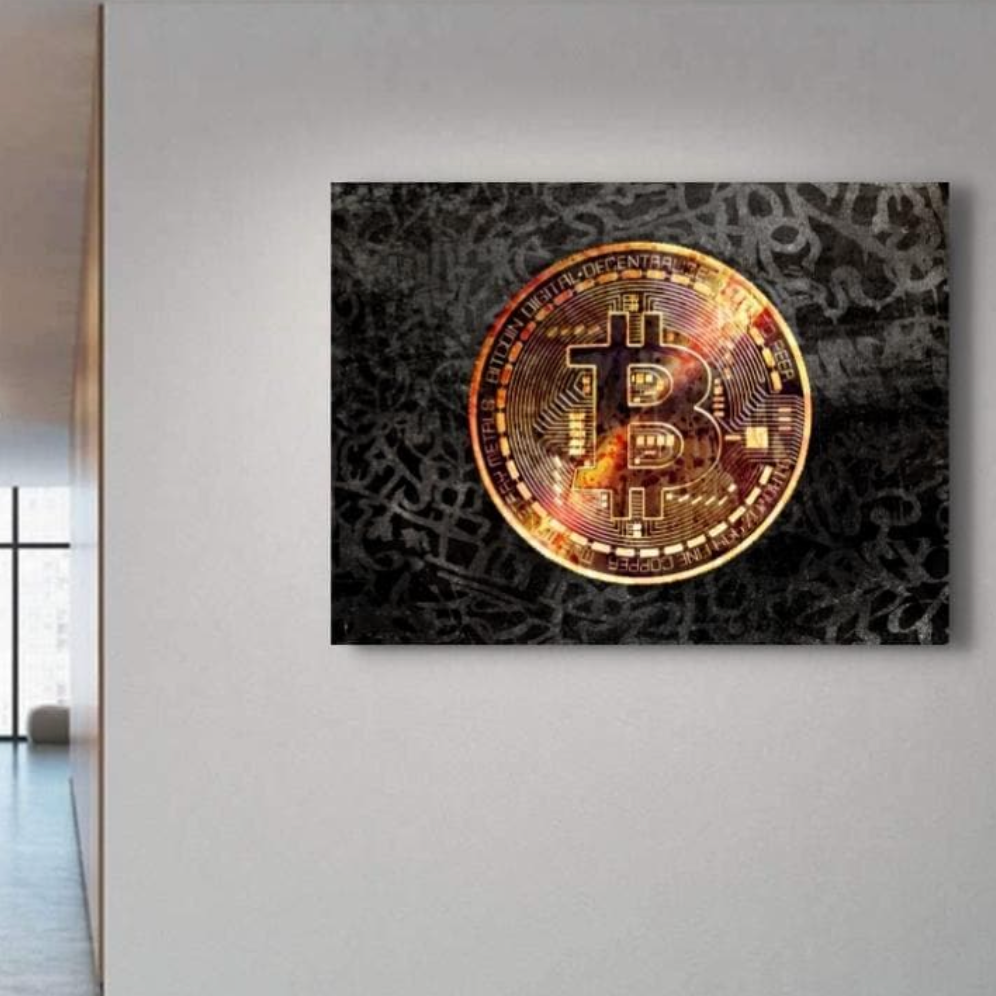 Schilderij The Bitcoin (Canvas)