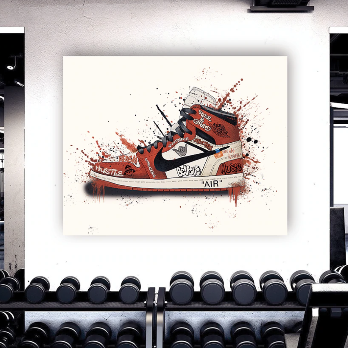 Schilderij Hustle & Grind Hightop (Canvas)