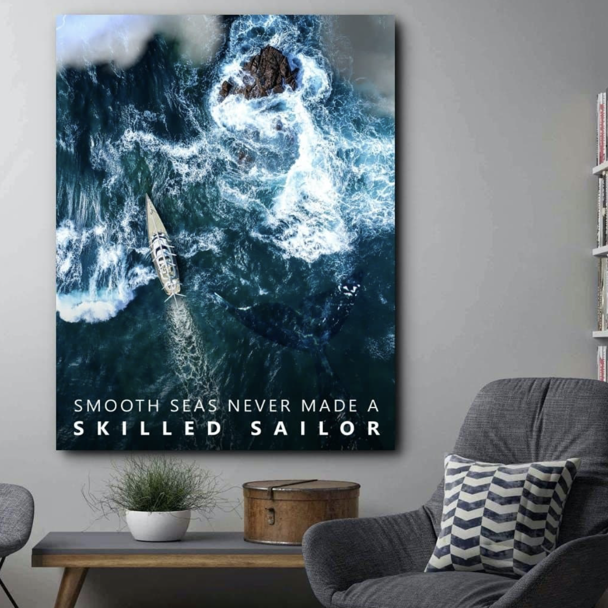 Schilderij Smooth Seas (Canvas)