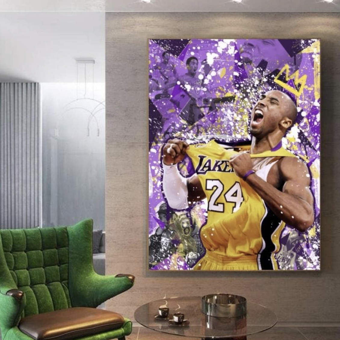 Schilderij Kobe The King (Canvas)