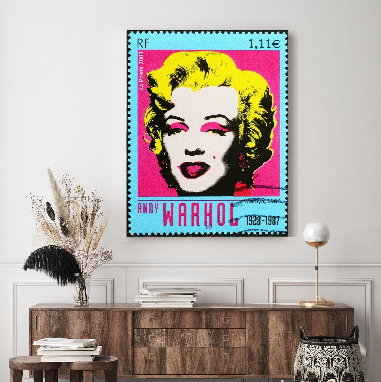 Schilderij Andy Warhol Marilyn (Canvas)