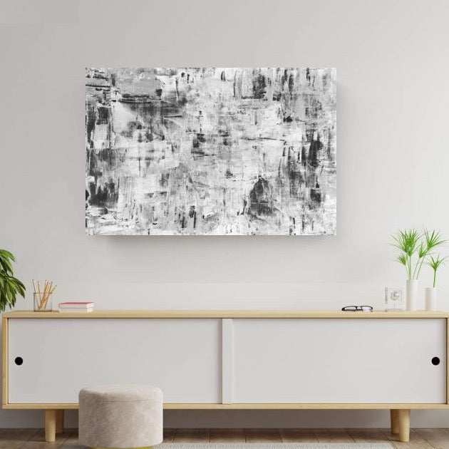 Schilderij Monochrome Splash (Canvas)