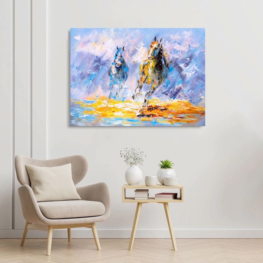 Schilderij Wild Horses (Canvas)